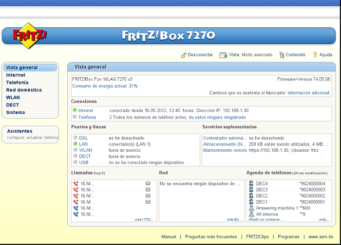 configuracion Fritz Box